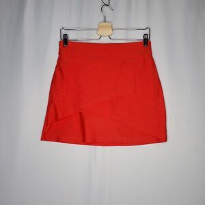 Tzu Tzu Golf Skort Small Red Stretch Tier-Layer Mini Athletic Tennis Pickleball